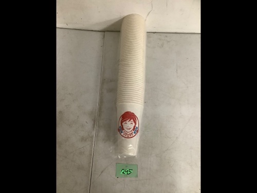 Box of Wendy's 32oz Cups (600 pcs) - Lot 245
