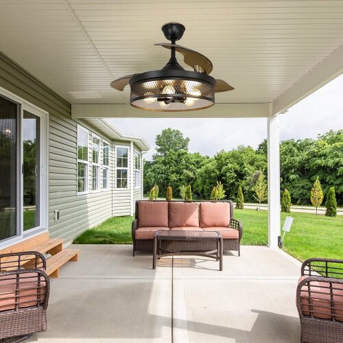 DingLiLighting Ceiling Fan with Light - Lot 281