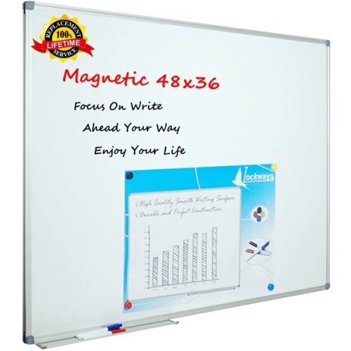 Lockways Magnetic Dry Erase Whiteboard - Lot 330