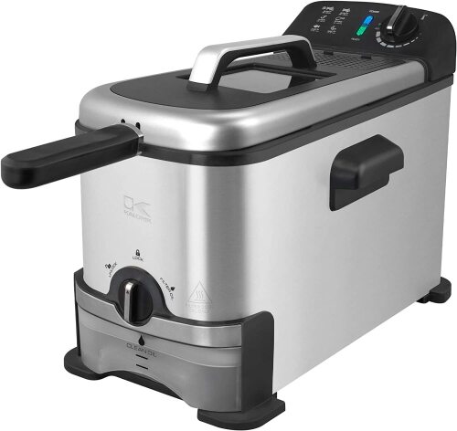 Kalorik 3.2 Quart Deep Fryer with Oil Filtration, Stainless Steel - Lot 334