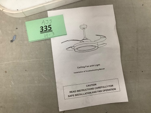 Neworb Ceiling Fan with Light - Lot 335
