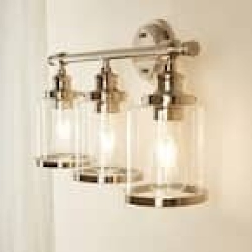 3 Light Brushed Nickel Vanity Light - Lot 307