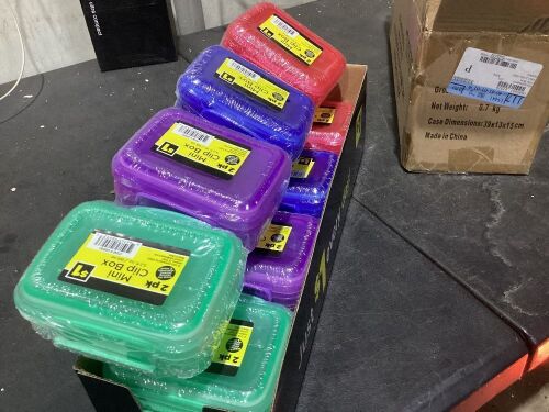 Case of Mini Clip Box, 2 Pack  - Lot 859