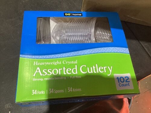 Case of (6) Plastic Assorted Cutlery, 102ct - Lot 879