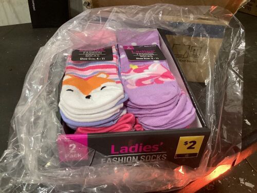 Case of Ladies 2 Pack Fashion Socks  - Lot 875