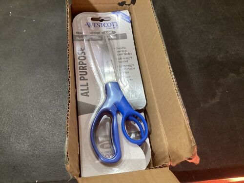 Case of (5) Westcott All Purpose Scissors  - Lot 858
