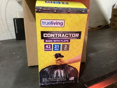 Case of (4) Contractor Bags with Flaps 42 Gal, 21 ct - Lot 589