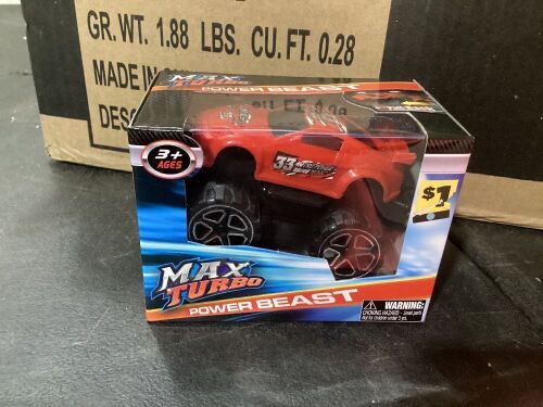 Case of (12) Max Turbo Power Beast Monster Truck Toys - Lot 868