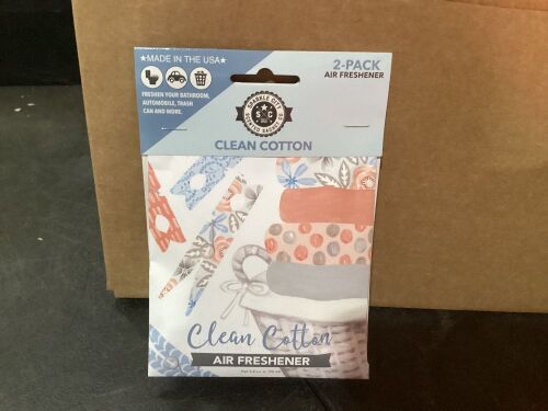 Case of (8) Clean Cotton 2-Pack Air Freshener  - Lot 627