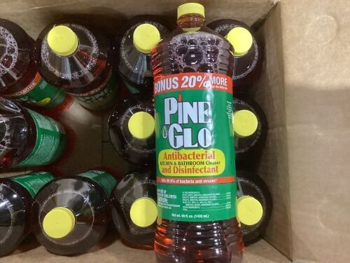 Case of (12) Pineglo Anti-Bacterial & Disinfectant Cleaner  - Lot 547