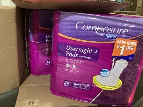Case of (2) Composure Overnight Bladder Control Pads  - Lot 692