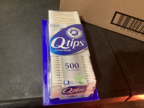 Case of (12) Q-tips Cotton Swabs, 500 ct - Lot 702