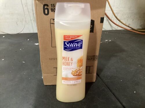 Case of (6) Suave Milk & Honey Body Wash  - Lot 712