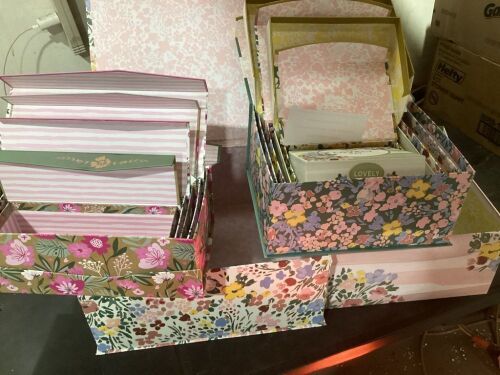 Case of (26) Nesting Storage Boxes - Various Designs, Sizes  - Lot 690