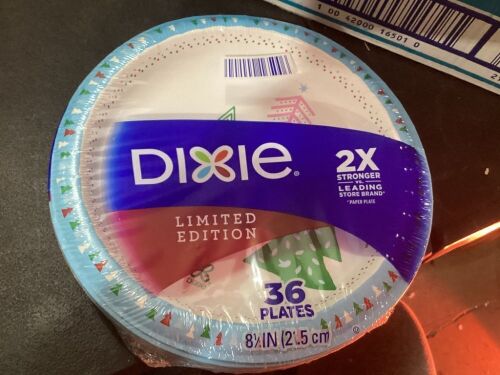 Case of (8) Dixie Holiday 8.5" Paper Plates, 36ct - Lot 339