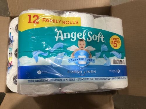 Case of (4) Angel Soft Toilet Paper, 12 Roll  - Lot 705