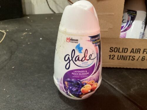 Case of (12) Glade Solid Air Freshener Lavender & Peach Blossom - Lot 554