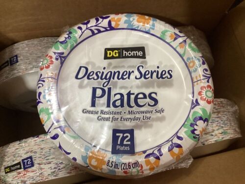 Case of (6) Designer Series 8.5" Paper Plates, 72 ct - Lot 461