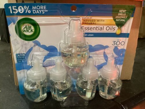 Case of (5) Air Wick Plug In Scented Oil Refill, Fresh Linen, 5 ct - Lot 201