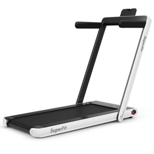2 in 1 2.25 HP Under Desk Electric Folding Treadmill with Bluetooth Speaker and LED Display - Lot 224