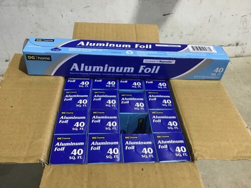 Case of (20) Aluminum Foil Roll, 40 sq ft - Lot 285