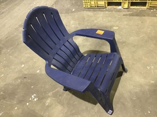 Blue Adirondack Patio Lawn Chair  - Lot 444