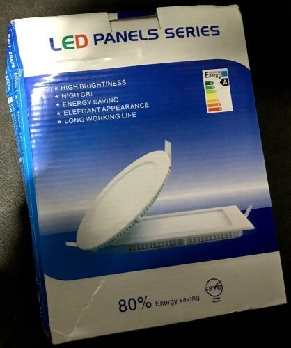 Lot of (10) 12W Square LED Panels - Lot 367