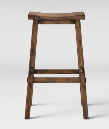 Threshold Halifax Farmhouse Wood Barstool - Lot 503