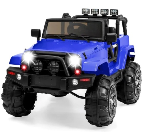 12V Kids Ride-On Truck Car Toy w/ 3 Speeds, LED, Remote, Bluetooth - Lot 26