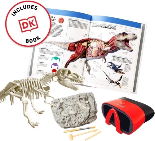 Abacus Virtual Reality Dinosaurs - Illustrated Interactive VR Book and STEM Learning Activity Set - Lot 44