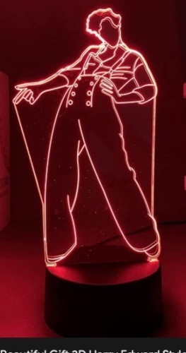 Harry Styles 3D Illusion Color Changing Light Lamp - Lot 50