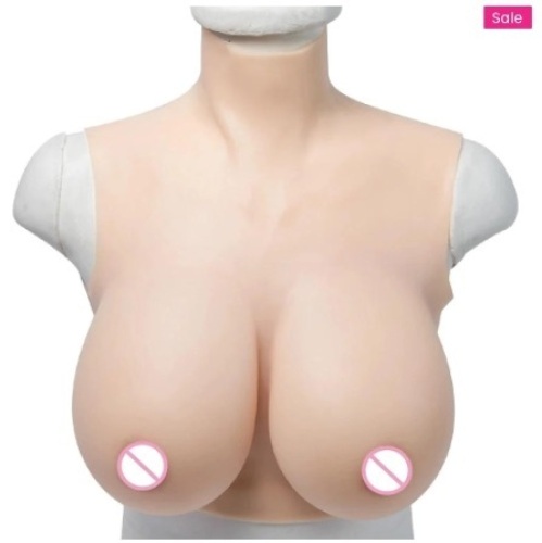 GorgeousU High Neck Realistic Silicone Breast Form - Lot 85