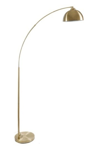 Archiology Venice Antique Brass Arc Floor Lamp - Lot 116