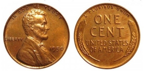 1950 Lincoln Wheat Penny Uncirculated - Lot 142