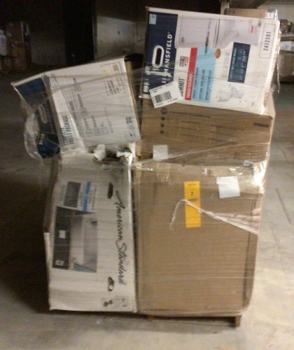 Uninspected Liquidation Customer Return Salvage Pallet-Bathroom Fixtures - Lot 156