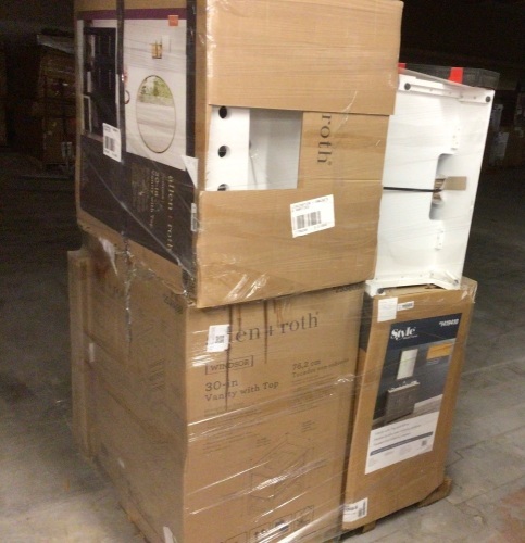 Uninspected Liquidation Customer Return Salvage Pallet-Bathroom Fixtures - Lot 162
