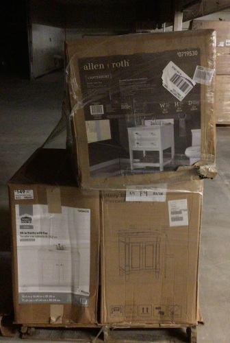 Uninspected Liquidation Customer Return Salvage Pallet-Bathroom Fixtures - Lot 363