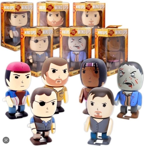 Lot of (6) AMC Walking Dead Wind Ups - Lot 439