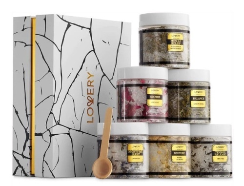 Lovery Epsom Bath Salts Gift Set of 6 Scents - Lot 356