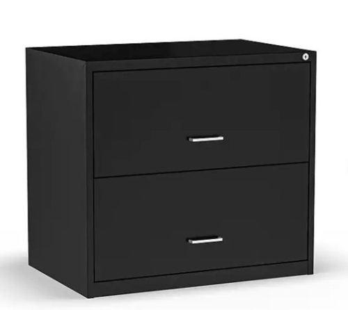 Staples 2-Drawer Light Duty Lateral File Cabinet, Locking, Letter/Legal, 30"W - Lot 446