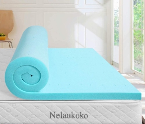 Nelaukoko 2 Inch Twin Memory Foam Mattress Topper - Lot 257