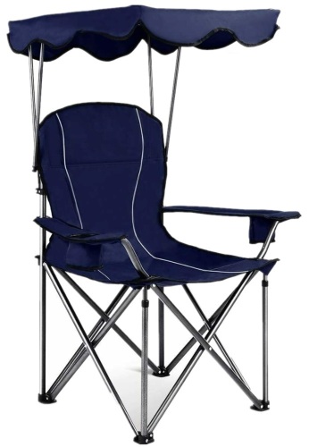 ALPHA CAMP Camping Chair with Canopy Shade - Lot 70