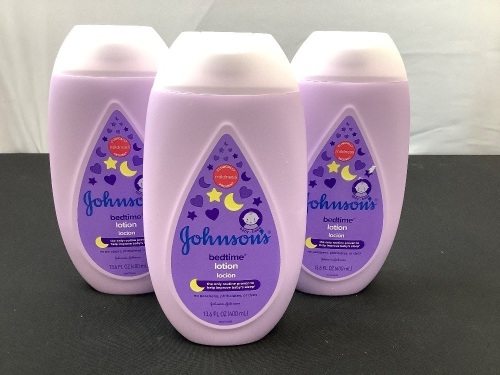 Lot of (3) Johnson's Bedtime Lotions - Lot 251