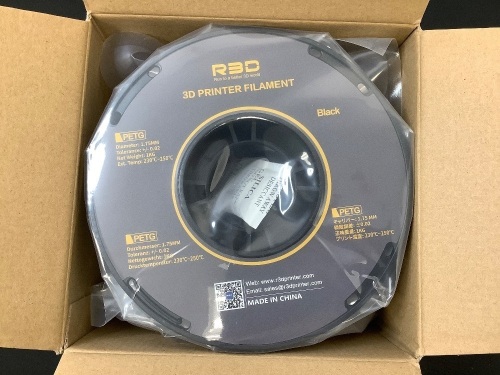 3D Printer Filament, Black - Lot 87