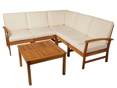 L Shape Garden Sofa Set - Lot 16A