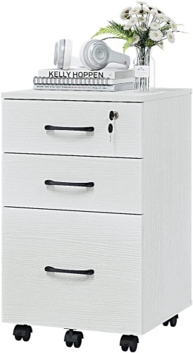 Panana 3 Drawer Wood Mobile File Cabinet - Lot 436