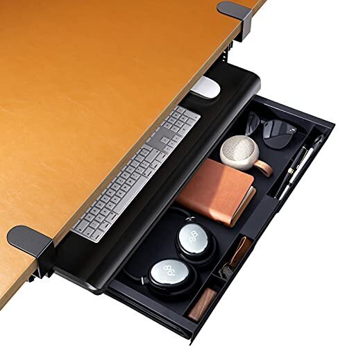 Keyboard Tray, Pull Out Drawer Under Desk - Lot 461