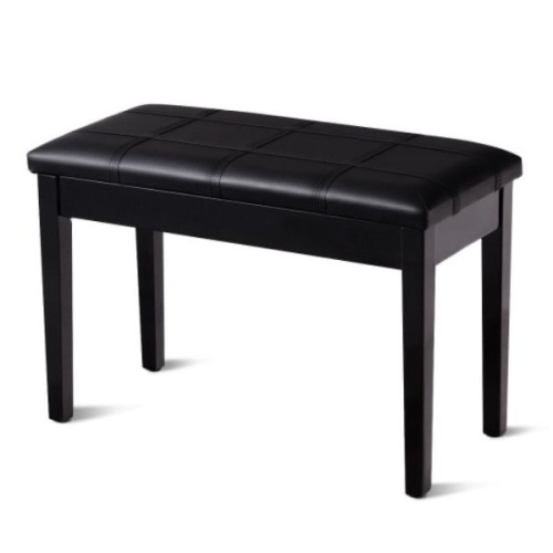 Solid Wood PU Leather Piano Bench - Lot 462