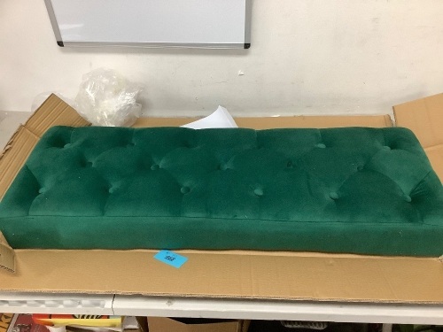 Green Cushioned Bench - Lot 468