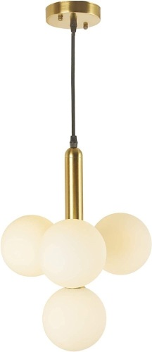 BAODEN 4 Lights Modern Globe Pendant Light Fixture - Lot 471